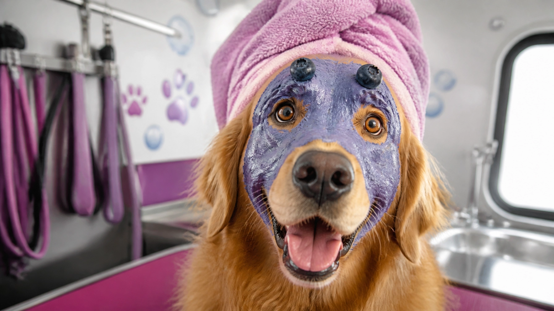 McKinney Mobile Dog Groomer: What Causes Dog Tear Stains and How Blueberry Facials Help